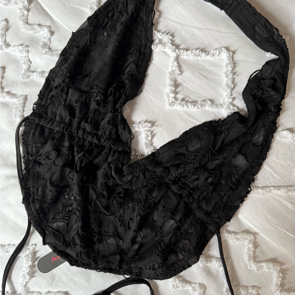 SHEIN Black Lace Tank Top